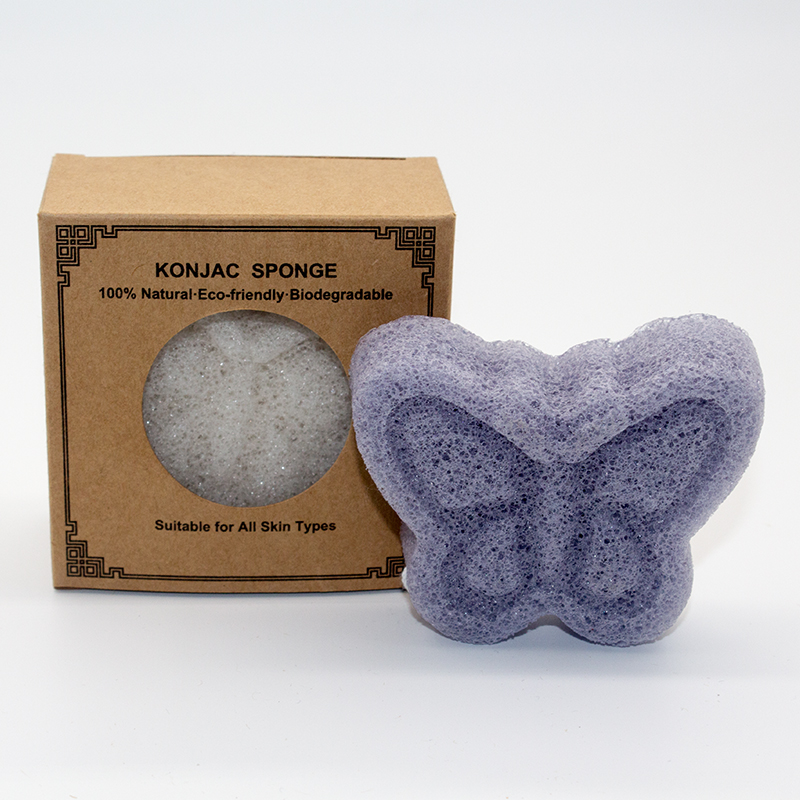 Губка ванны бабочки OEM Konjac