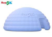 Carpa de aire para acampar doble costura carpa de aire inflable blanca de 8 m / carpa de exhibición iglú
