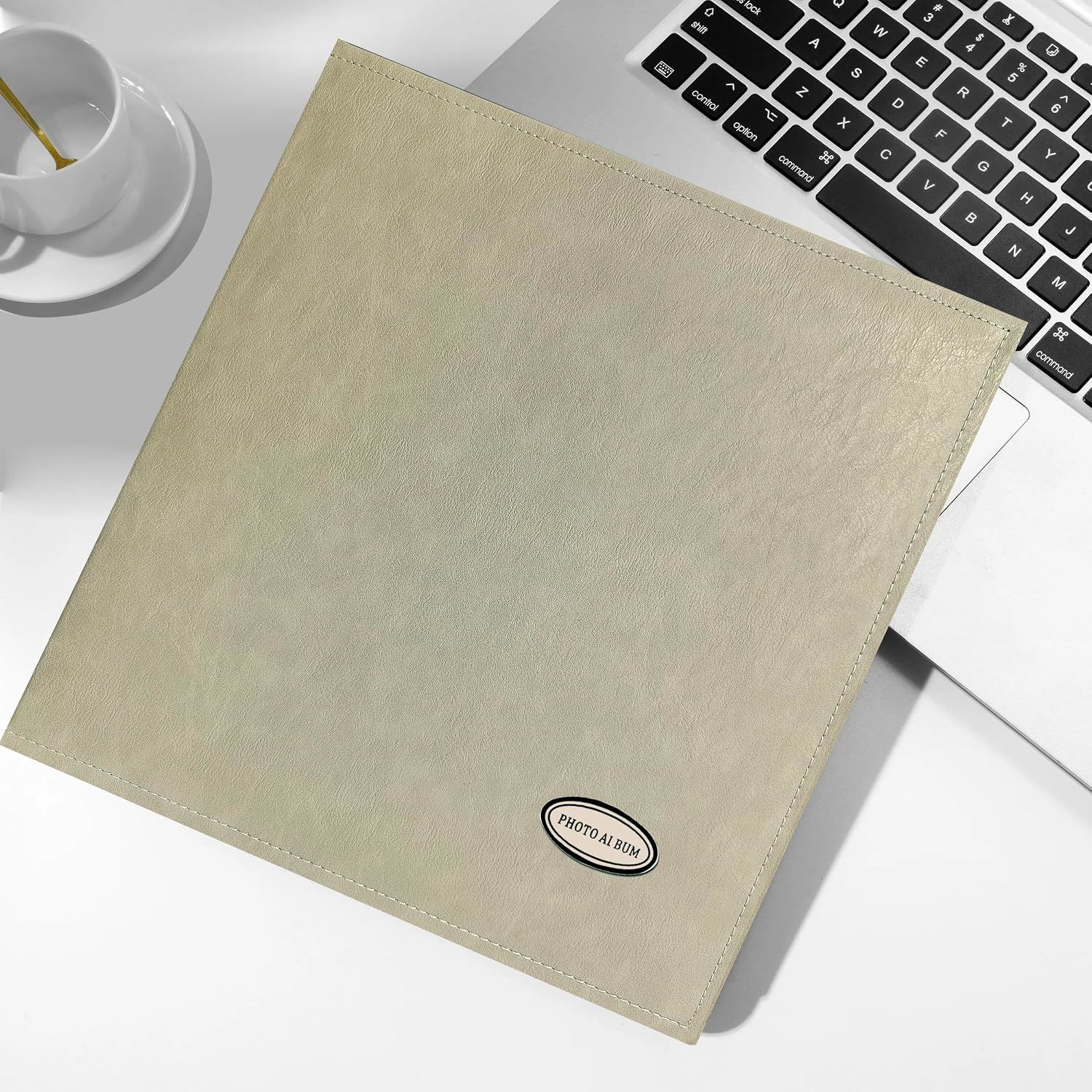 Leather Cover DIY Scrapbook Photo Album With Large Capacity For Weddings