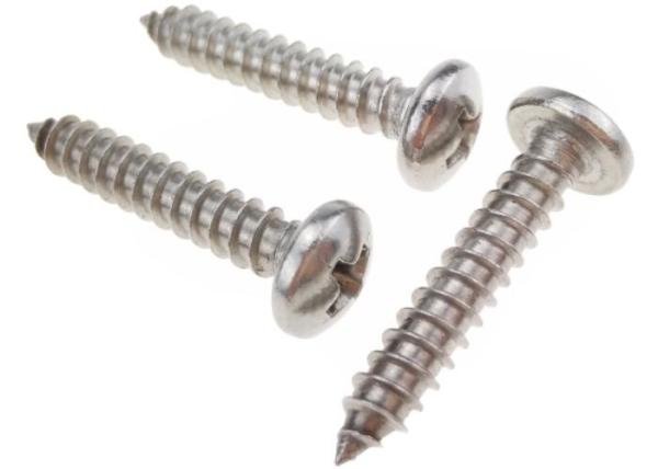 O metal A2 de aço inoxidável parafusa Pan Head Self Tapping Screws para a folha de metal