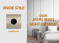 Cor de cobre ambarina/vermelha do interruptor do redutor da luz de painel do metal para a casa/hotel