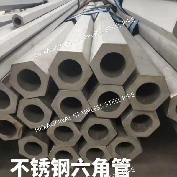 TP304 Stainless Steel Hexagonal Pipe Tube Hot Rolled Bright Polished Hairline Finishing SS Pipe