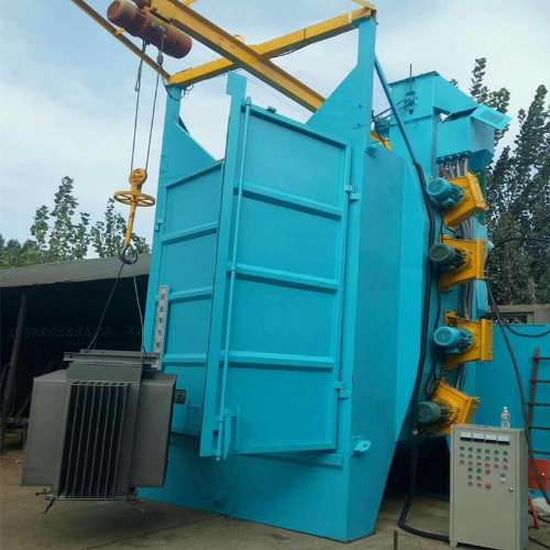 Mechanical Straightening Type Shot Blasting Machine High Speed For Metal Surface