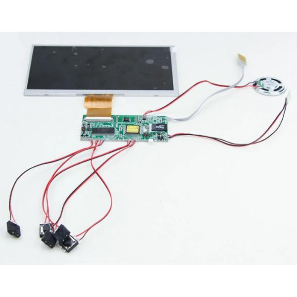 7 inch TFT LCD display video module with control buttons used for custom POP video display