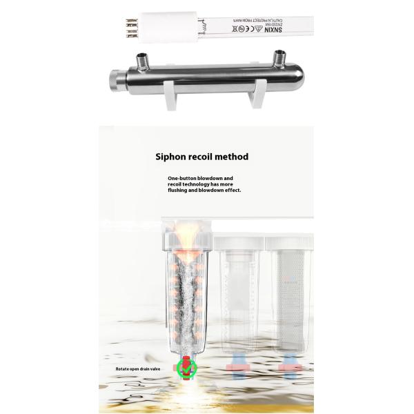 10 Inch UV Ultrafiltration Water Purifier Tap Water 5 Stage Water Filters System