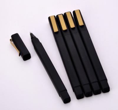square hotel use  rubber sprayed logo promotion pen,W hotel writing guestroom pen