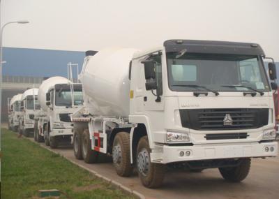 Sinotruk HOWO 8x4 Special Purpose Trucks , 12 Cbm Concrete Agitator Truck