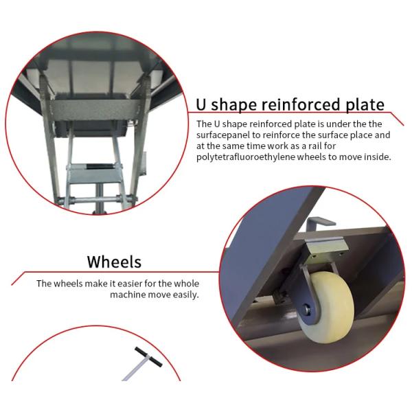 3000kg-3500kg Lifting Capacity Mid Rise Scissor Car Lift for Portable Car Maintenance