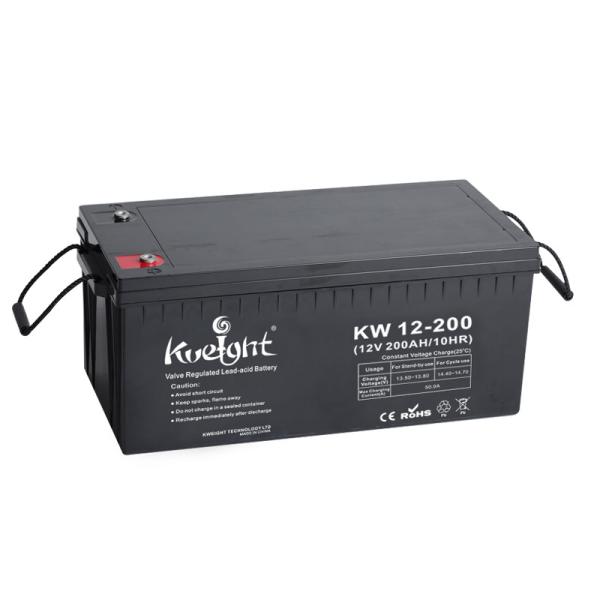 Bateria solar profunda do inversor da bateria 12v 200ah do ciclo do gel do sistema do vento solar