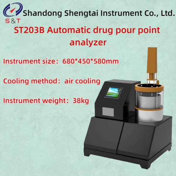 0.1 Precisión Analisador automático del punto de vertido del fármaco Fondo frío -30 °C~+80 °C 1200 r/min