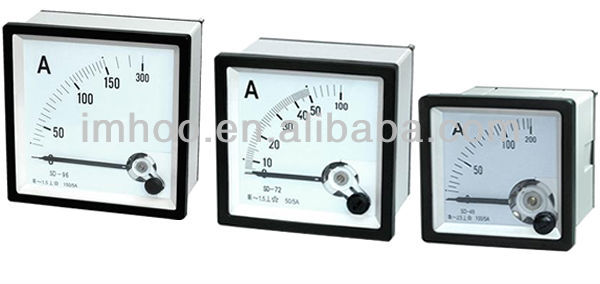48x48 Analog Panel Ammeter and Voltmeter