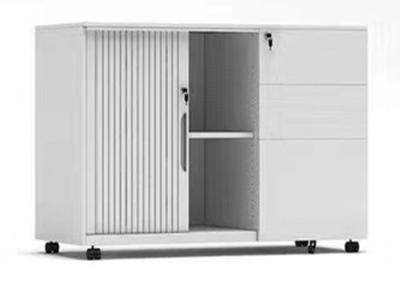 Right 3 Drawer Office Mobile Caddy Cabinet Left German Rehau Tambour Door Cabinet