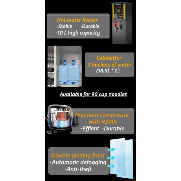 Máquina de venda automática esperta do chá imediato do copo com sistema de fonte fervido da água