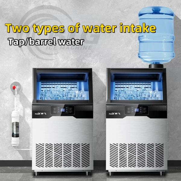 BLG 90kg/24hours Commercial Ice Cube Maker Machine for Coffee Tea & Cold Drink Shops Kitchen Refrigeration Equipment