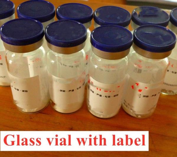 Pharma Medical Glass Vial 7ml Amber Borosilicate Glass With Rubber Stopper