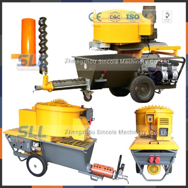 Electric Epoxy Wall Putty Sprayer / Cement Mortar Plastering Machine 2.2kw Power