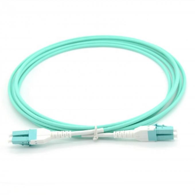 Дуплекс 2.0mm кабеля OM3 OM4 LC/UPC-LC/UPC заплаты оптического волокна LC Uniboot