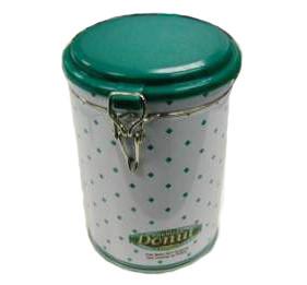 Iron Fastener Sealed Food Storage Containers Round Charcoal Roast Beans Moisture Proof