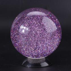 factory wholesale Decoration home glitter powder inside Acrylic Plastic resin crystal ball