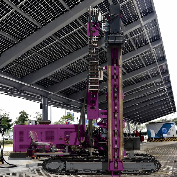 Anchor Piling Rig FIexible Angle Adjustment Hydraulic Drilling Rig Photovoltaic Pile Driver Machine