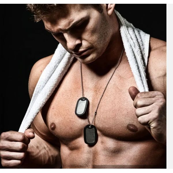 Customized Stainless Steel Blank Dog Tag Pendant Metal Sublimation Necklace For Diy photo printing