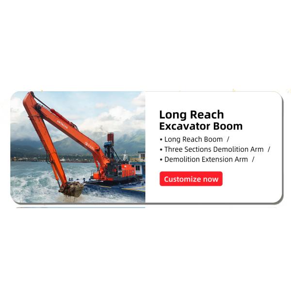 Рука с 0.4cbm штырями ведра 6, длинное приложение заграждения экскаватора KOMATSU длинная достигаемости