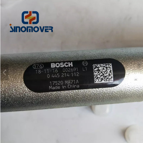 Dongfeng 17520MA71A 0445214112 Engine Diesel ZD30 High Pressure Fuel Common Rail Original Engine Spare Parts