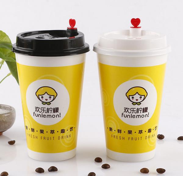 Custom Printed Disposable Coffee Paper Cups FDA Approved Paper Materials