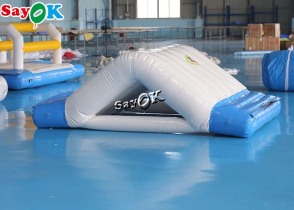 corrediça de água dobro do jogo inflável branco dos brinquedos da água 3x2x1mH