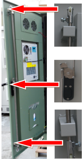 IP55 Galvanized Steel Green Outdoor Power Cabinet / Outdoor Telecom Enclosure With Cooling System