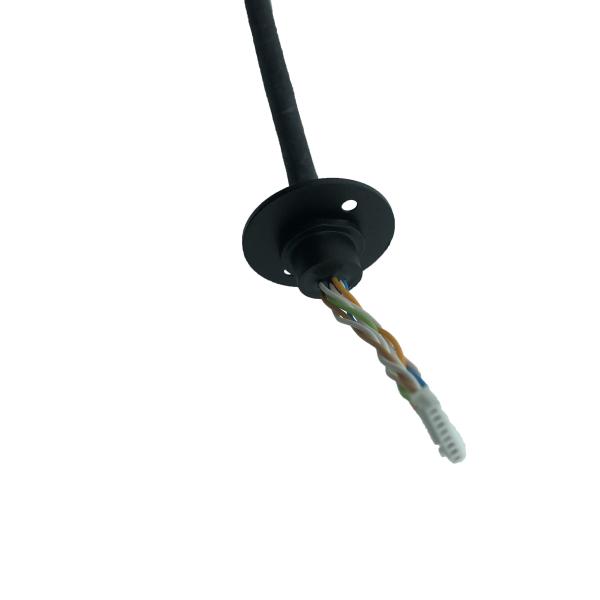 防水 女性コア IP カメラケーブル Rj45f Mx1.25 8ピン コンネクタ 039