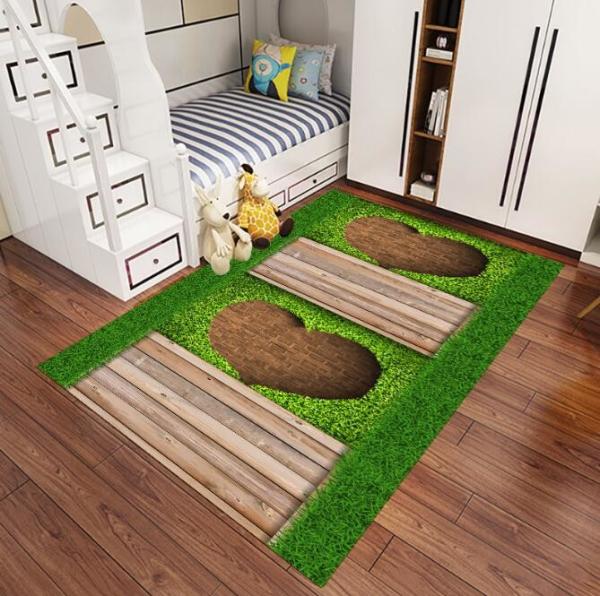 Noble Atmosphere Light Luxury Bedroom Floor Carpets Rectangle Shape