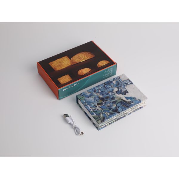 1200mAh Foldable Night Paper Book Lamp Flower Drawing Lighting