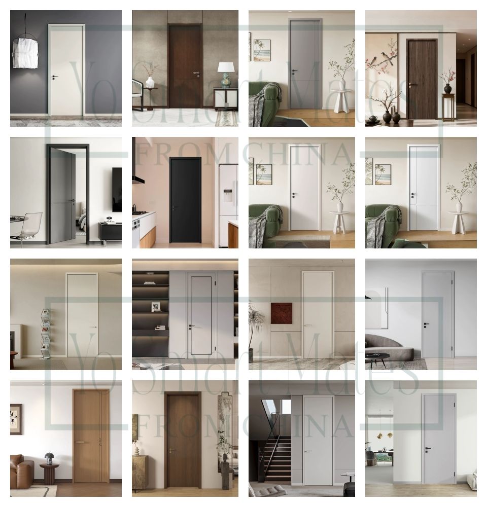 Water Resistant Modern Classic Style Solid Wood Interior Door with Large Quantity Supply for Residential and Commercial Projects