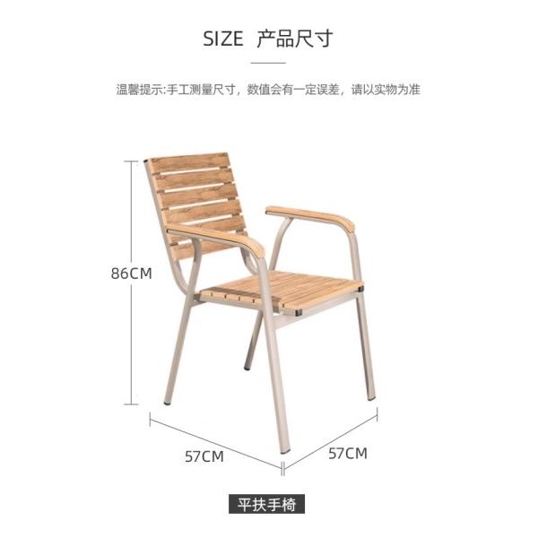 Table et chaises extérieures en polyvoix étanches