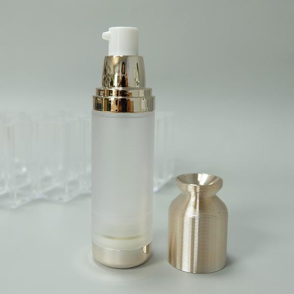 JL-AB126 ODM 50ml Airless Pump Bottles Screw Sealing AS SAN Single Wall