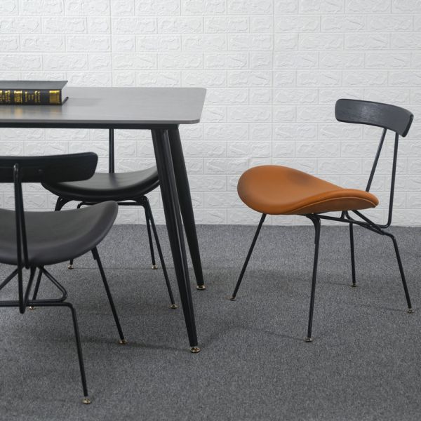 Nordic Industrial Style Instagram Dining Chairs Iron Light Luxury Backrest Chairs Restaurant Chairs
