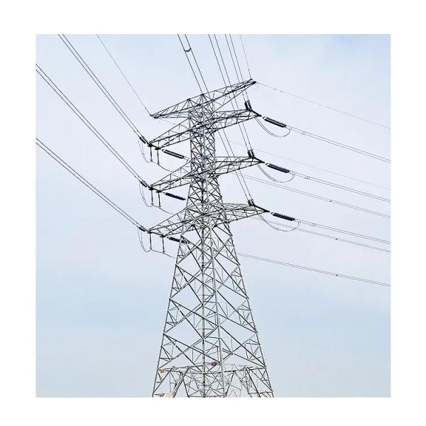 Yinghao manufacturer 10kv-500kv galvanized steel transmission tower double circuit power angle steel grid tower