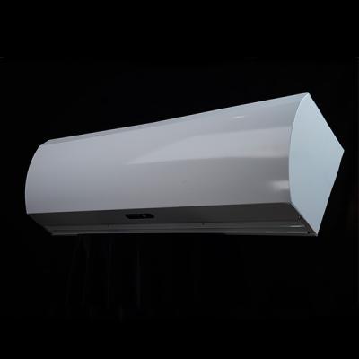 Control remoto de metal elegante cortina de aire blanca para puerta doble