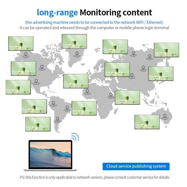 Commercial LCD Digital Menu Board for Restaurants, High Brightness Digital Signage Display