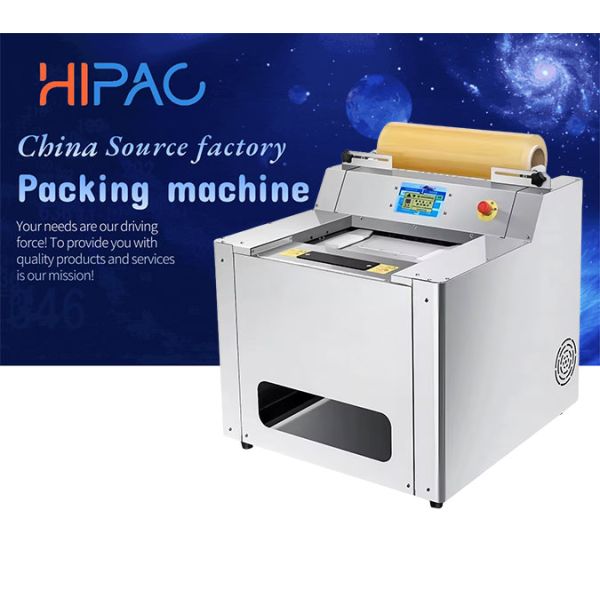 Electric Automatic PLC-Controlled Plastic Wrap Packaging Machine for Food and Commodity Sealing