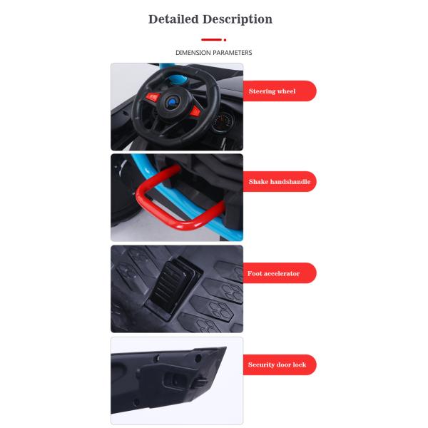 Дистанционное управление 12В электрическая езда на автомобилях для малышей Размер продукта 131*90*93см