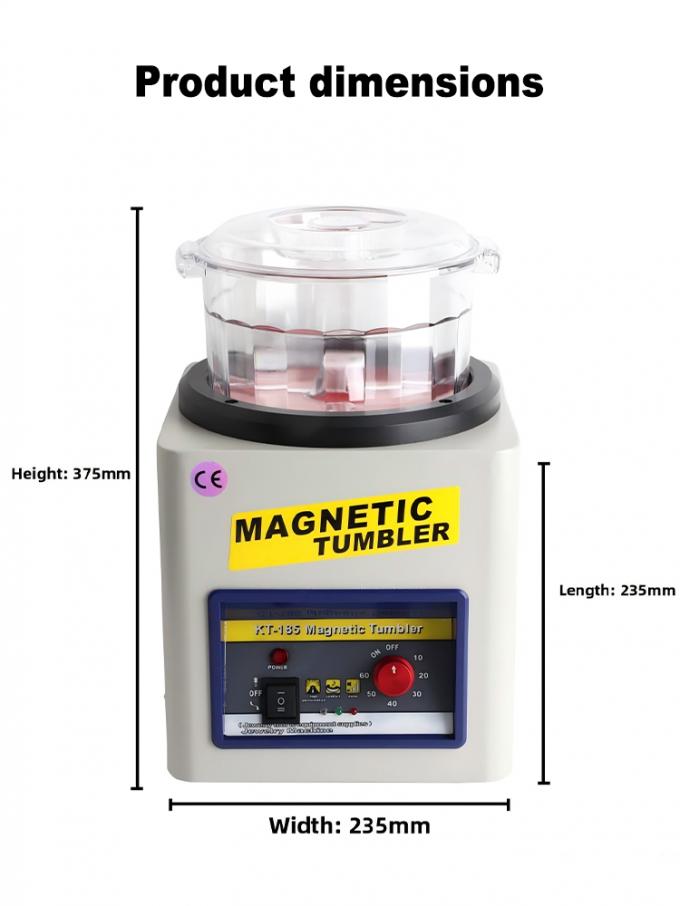 Compact Portable Magnetic Polishing Machine for Jewelry Deburring and Finishing