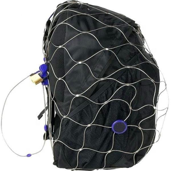 stainless steel anti-theft bag wire rope mesh for backpack and bag protector