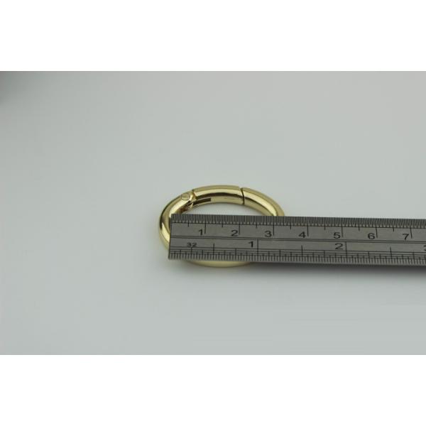 Fashion Strong Zinc Alloy Purse Making Hardware Spring Opening O Rings 29MM For Strap