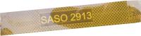 Bande réfléchie jaune de visibilité élevée avec des marks de SASO 2913
