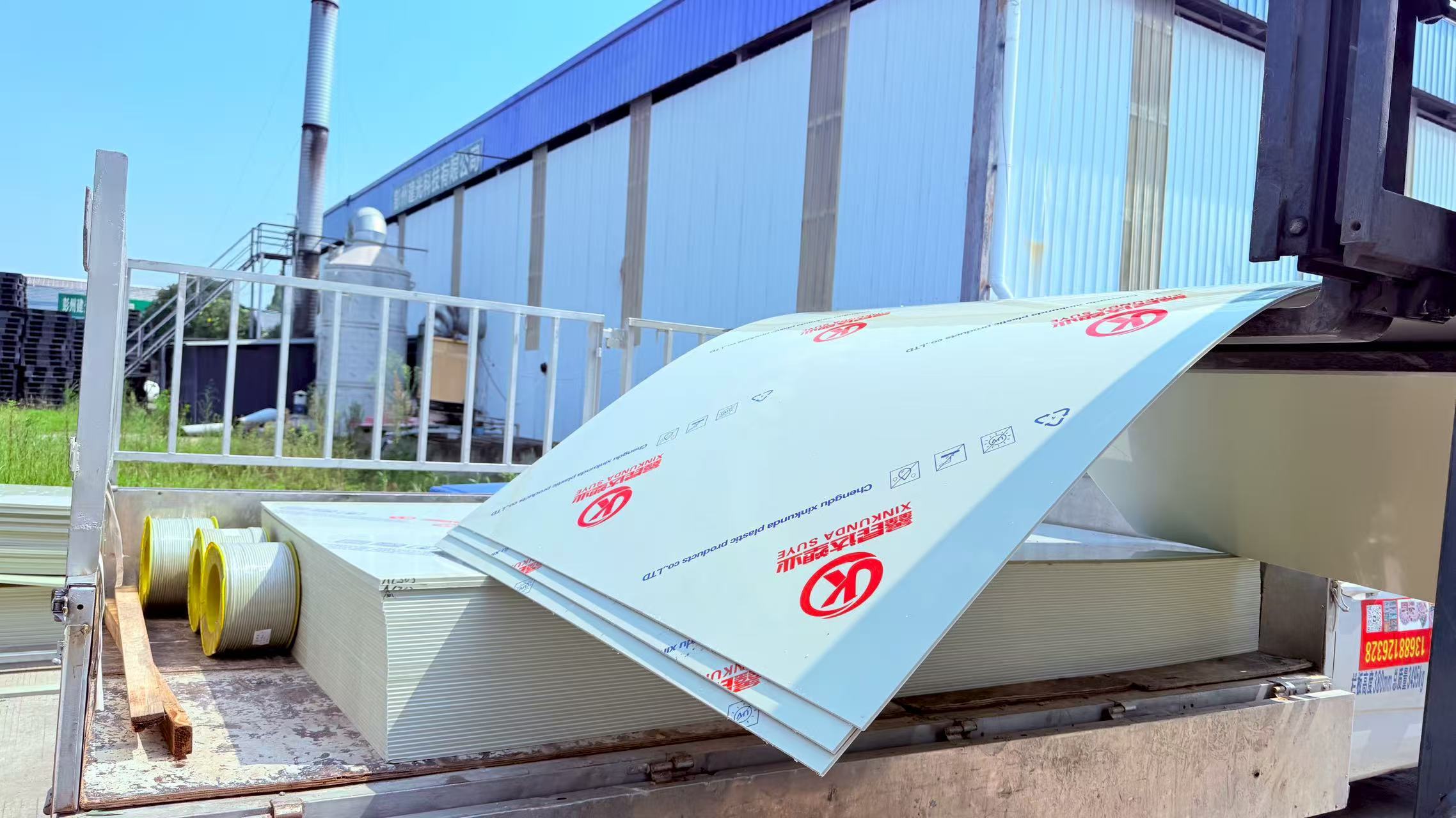 20mm Food grade PP Wall Sheet Hollow Board corrosion resistance