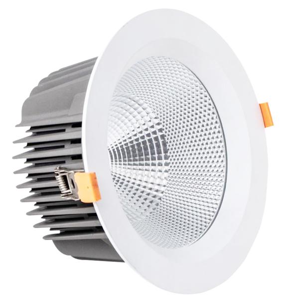 90Ra CRI LED Ceiling Downlight 40W 4000K With 15 30 45 Degree Lighting Angle