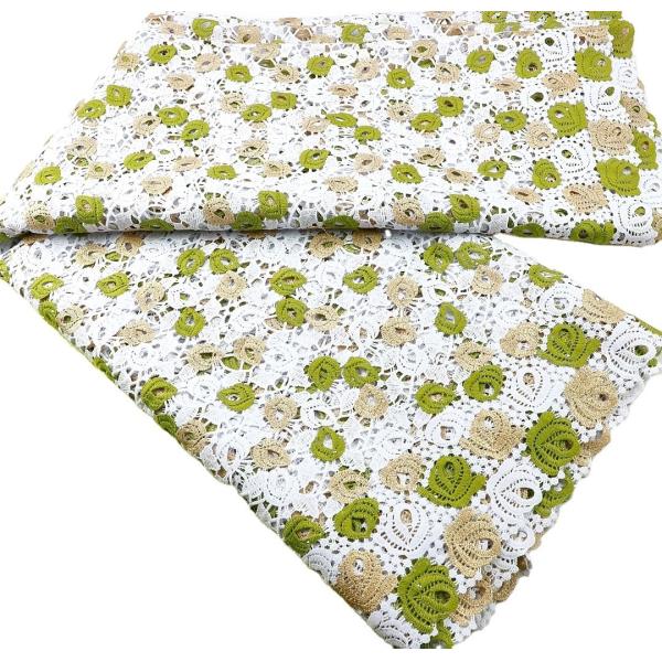 2023 Hot Sell Design Sample Guipure lace Fabric African Lace Fabric for Senegal Dakar and Ghana Lace Fabric for Wedding Dress
