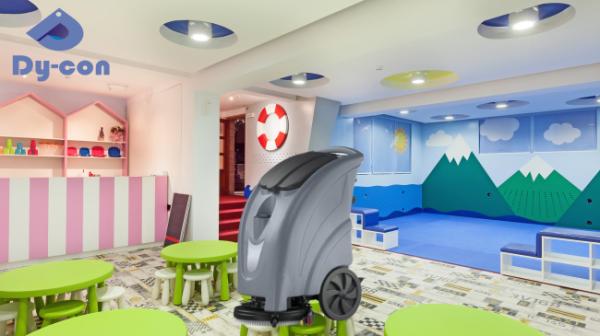 Ultra-Quiet Kindergarten Floor Scrubber – Safe & Clean Play Areas